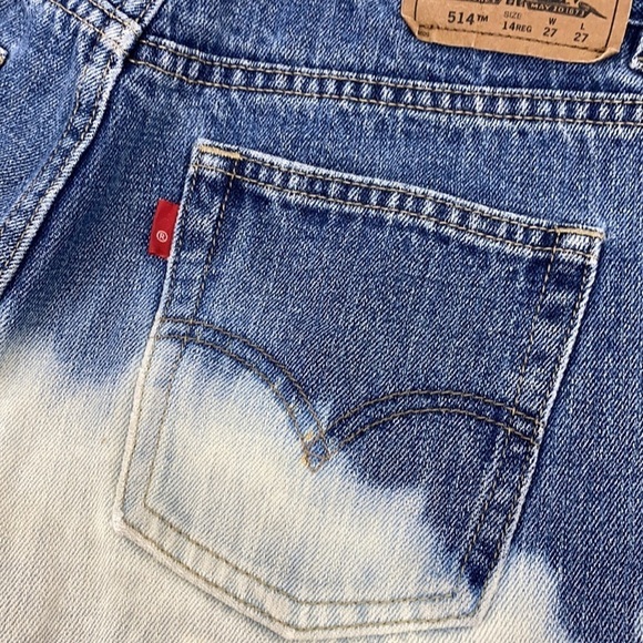 Levi Strauss 514 Acid Wash Tye Dye Jean Shorts - Picture 8 of 12